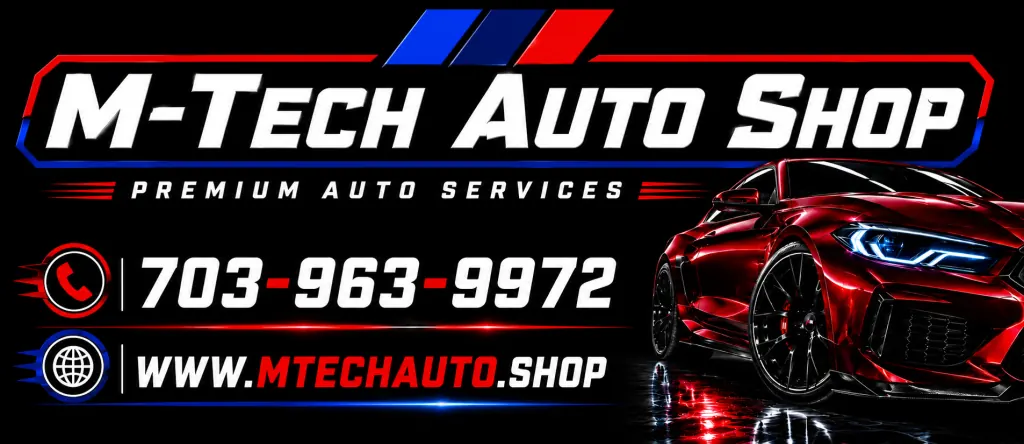 M-Tech Auto Shop — Premium Auto Services · 703-963-9972 · mtechauto.shop
